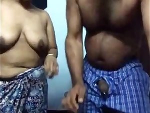 Ordinary Tamil Couple Late Night Erotic Sex In Lounge